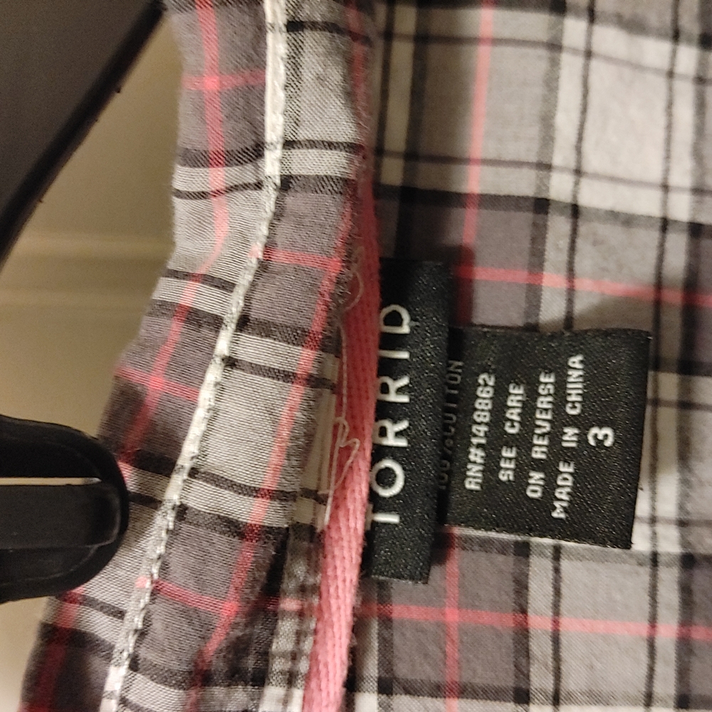Torrid Plaid Shirt